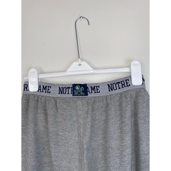 Vintage 90s Briefly Stated Sport Notre‎ Dame pajama lounge Men's pants - Picture 3 of 4